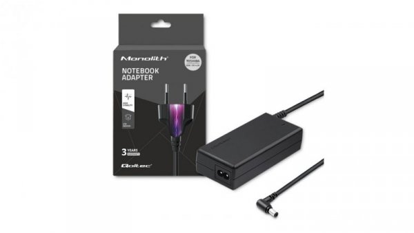Qoltec Zasilacz do laptopa Toshiba 90W 19V 4.9A 5.5*2.5 +kabel zasilający
