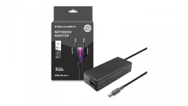 Qoltec Zasilacz do laptopa IBM Lenovo 90W 20V 4.5A 7.9*5.5 +kabel zasilający