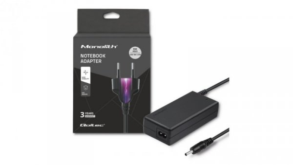 Qoltec Zasilacz do laptopa Asus 45W 19V 2.37A 3.0*1.0 +kabel zasilający
