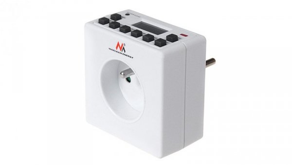Timer cyfrowy Maclean Energy MCE30 10 programów CD funkcja Random 3600W - Czasomierz - programator cyfrowy max 156 programów MCE