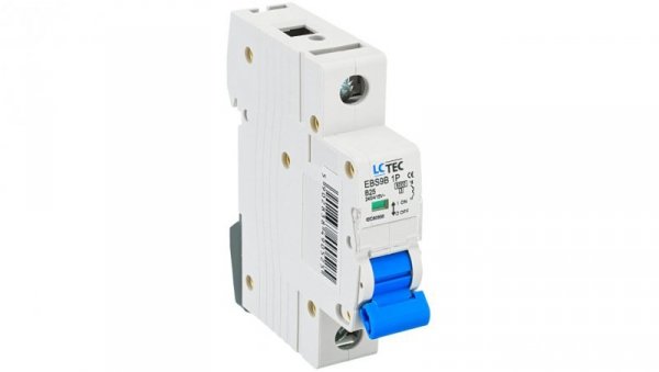 Wyłącznik nadprądowy 1P B 25A 6kA AC LC-Tec EBS9B-1B/25 LCTEC-EBS9B-1B/25