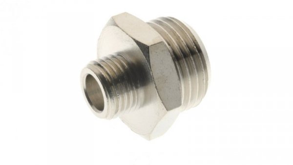 Nypel redukcyjny mosiężny niklowany z G1/4z na G3/8z 2030 1/4-3/8