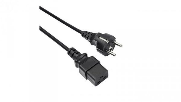 Kabel zasilający serwerowy Akyga AK-UP-01 CU 3x1mm² CEE 7/7 / IEC C19 1.8 m