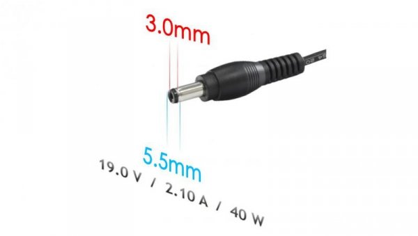 Zasilacz do notebooka Akyga AK-ND-56 19V / 6.32A 120W 5.5 x 3.0 mm + pin SAMSUNG 1.2m