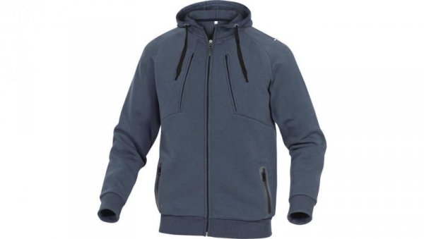 Bluza z molton poliestru/bawełna kolor granatowy rozmiar XXL ANziOBMXX