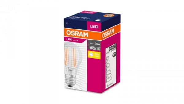 Żarówka LED E27 7,5W VALUE FILAMENT 7,5W/827 CLA75 1055lm (odpowiednik 75W) 4058075288669