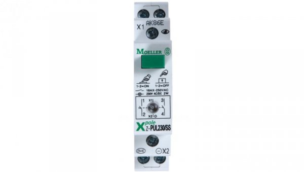 Przycisk modułowy 16A 2Z z lampką sygnalizacyjną Z-PUL230/SS 276297