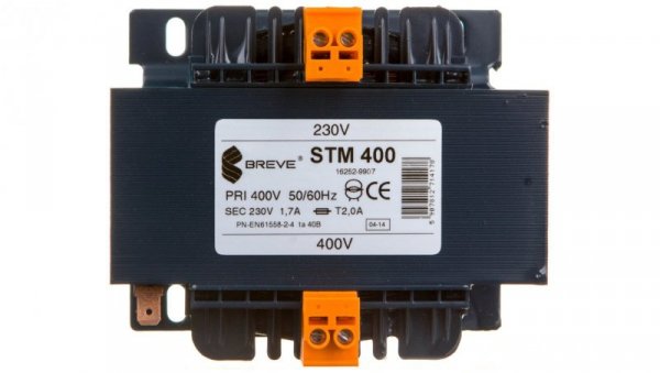 Transformator 1-fazowy separacyjny STM 400 400/230V 1,7A, Ta 40, 16252-9907