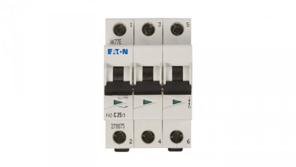Wyłącznik nadprądowy 3P C 25A 15kA AC FAZ C25/3 278875