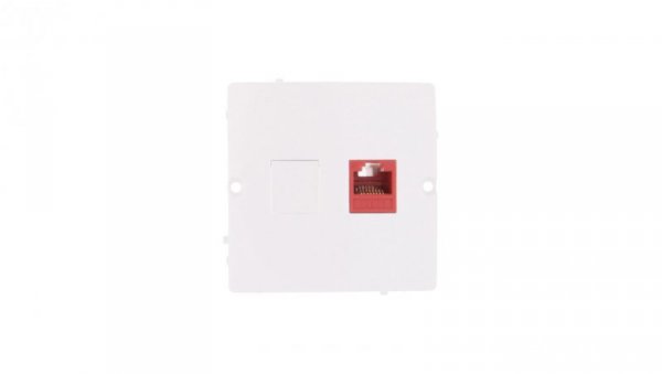 Simon Basic Gniazdo komputerowe pojedyncze RJ45 kat.5e białe BMF51.02/11