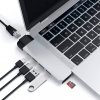 Satechi PRO Ethernet USB-C HUB - Ethernet / HDMI / USB 3.0 / USB-C PD / microSD Silver