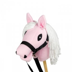 Hobby Horse Skippi - koń na kiju - Różowy A5 