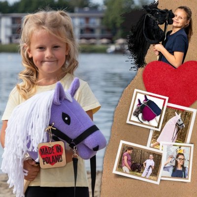 Hobby Horse Skippi - koń na kiju - Lawendowy A5