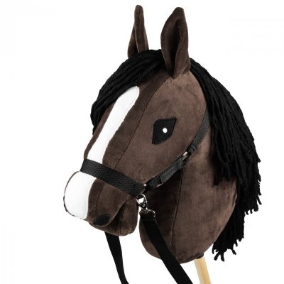 Zestaw Skippi - Hobby Horse Gniady - Derka szary i brąz - Kantar c-zielony