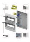 Rozdzielnica modułowa Elegant 2x18 natynkowa IP40 2/36 N+PE 2407-01