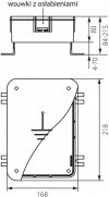 Puszka do złącza odgromowego 218x168x80mm INOX 35.02