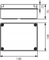 Puszka hermetyczna natynkowa 198mmx148x76mm IP65 szara PH-3A.1 28.31