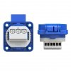 Gniazdo tablicowe 10/16A 2P+Z 230V niebieskie IP54 104-0bs