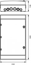 Rozdzielnica hermetyczna modułowa (500V AC ,1000V DC) 3x12 natynkowa IP65 RH-36/3 36.143