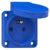 Gniazdo tablicowe 10/16A 2P+Z 230V niebieskie IP54 104-0bs
