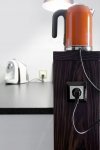Simon 54 Gniazdo komputerowe pojedyncze RJ45 kat.6 z przesłoną srebrny mat D61.01/43