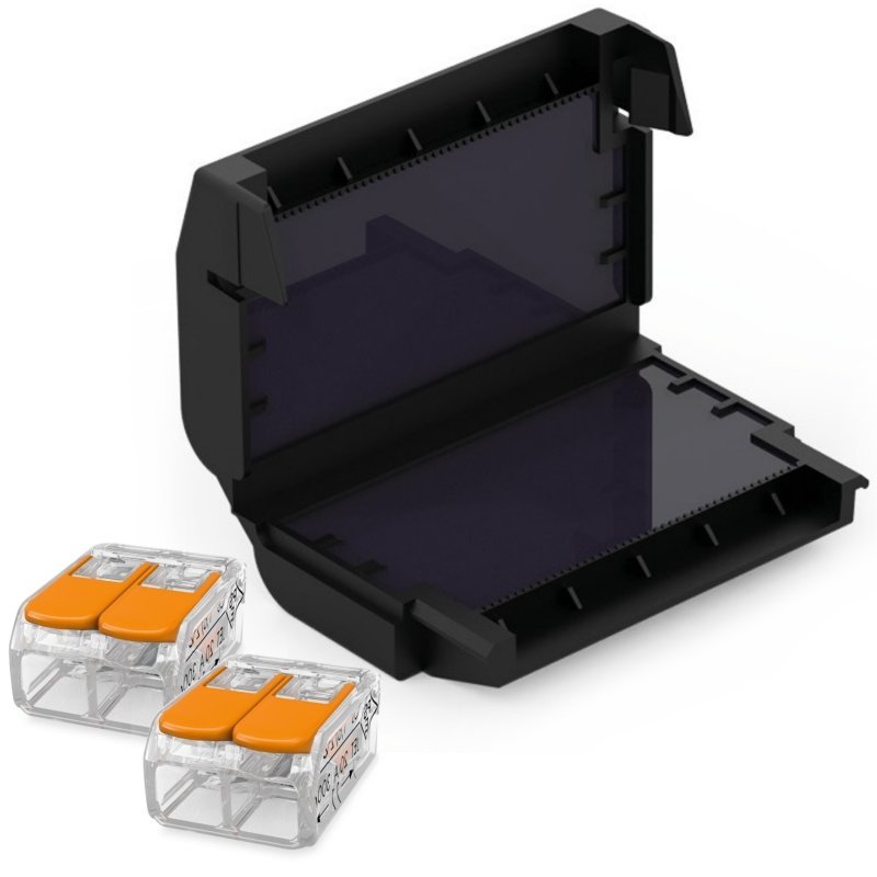 EASY-PROTECT 222 Puszka żelowa ze złączkami WAGO-COMPACT 0,2-4 mm2, (2 złączki 2-przewodowe), 407860