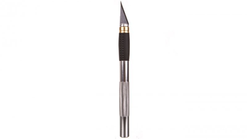 Nóż modelarski 155 mm 3 ostrza metalowy uchwyt 17B703