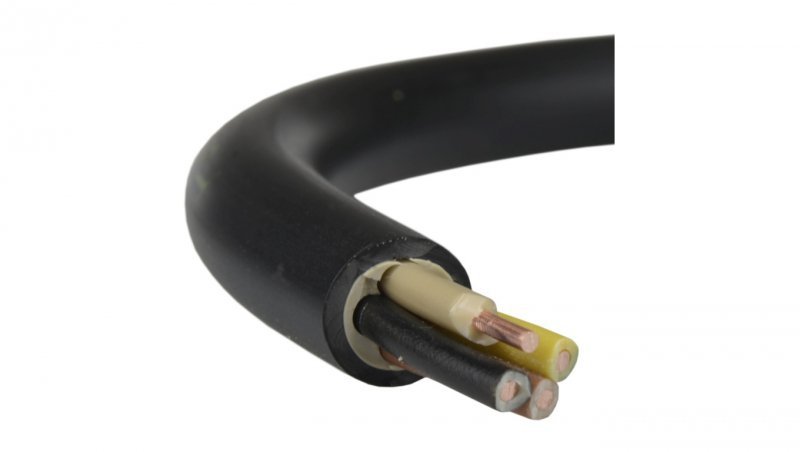 Kabel prądowy YKY 0,6/1kV 4x1,5 drut do ziemi Elektrokabel /50m/