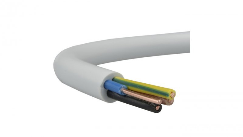 Przewód prądowy YDY 450/750V 4x2,5 okrągły drut Elektrokabel /100m/