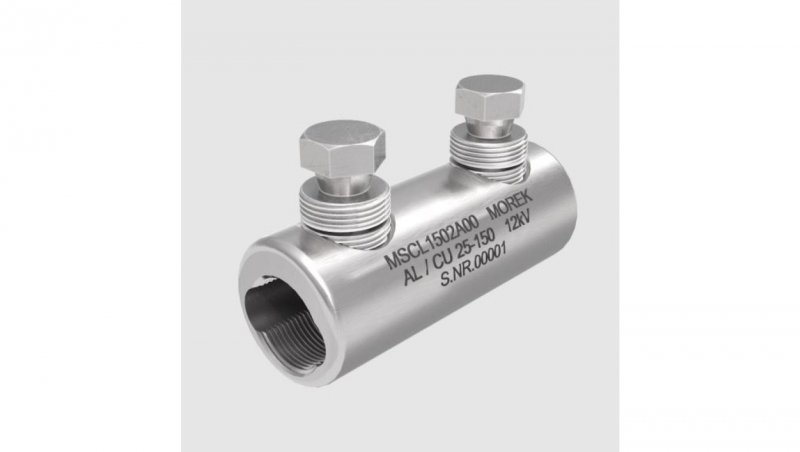 Złączka śrubowa MSCL150 Al/Cu 25-150mm² 12kV 2xśruba aluminiowa zrywalna MSCL1502A00
