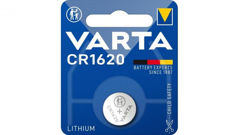 Bateria litowa pastylka CR1620 3V VARTA Lithium BLISTER 1szt.