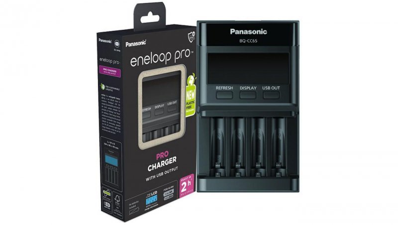 Ładowarka do akumulatorków Ni-MH Panasonic Eneloop BQ-CC65 EKO