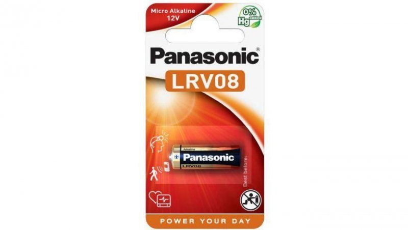 Bateria LRV08 / A23 PANASONIC (blister 1 szt.)
