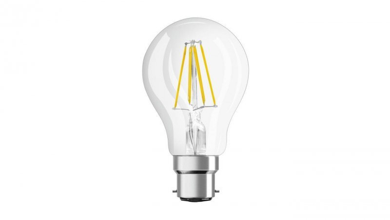 Żarówka LED A60 B22d 6.5W = 60W 806lm 2700K Ciepła FILAMENT Biała LEDVANCE