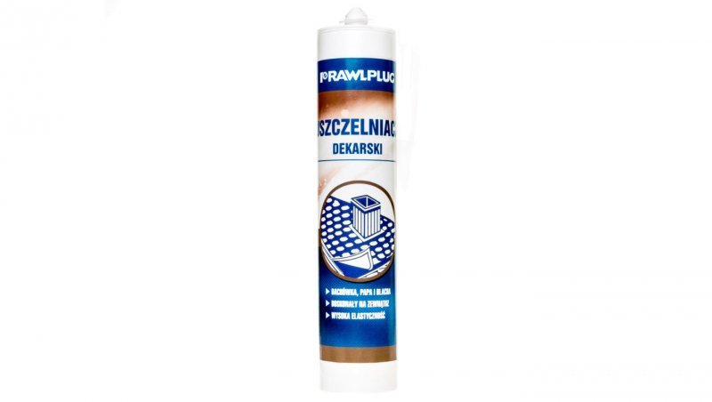 Uszczelniacz kauczukowy dekarski bezbarwny 300ml R-SL-DEK-01
