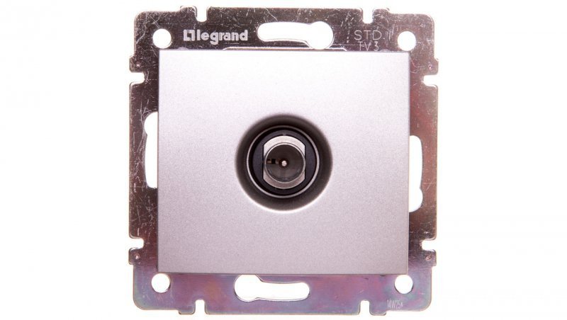 VALENA Gniazdo antenowe TV końcowe aluminium 770131