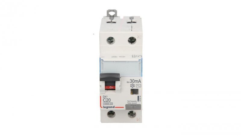 Wyłącznik różnicowo-nadprądowy 2P 20A C 0,03A typ AC P312 DX3 411014