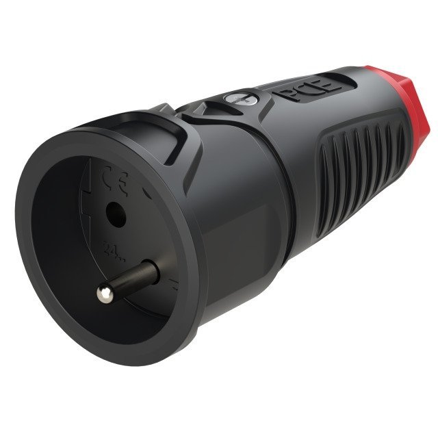 Gniazdo przenośne gumowe 16A 2P+Z 230V IP20 TAURUS2 2410-srw_b