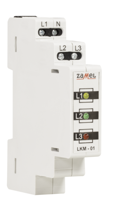 Lampka modułowa czerwona/zielona/żółta 230-400V AC LKM-01-40 EXT10000039