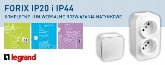 FORIX Gniazdo pojedyncze z/u 16A IP20 białe 782417