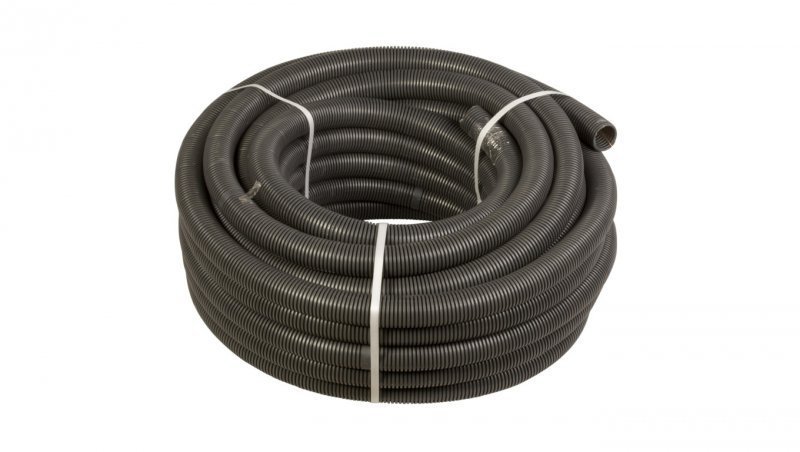 Rura karbowana z pilotem 16mm czarna 320N RKLSP 16/12 10275 /50m/