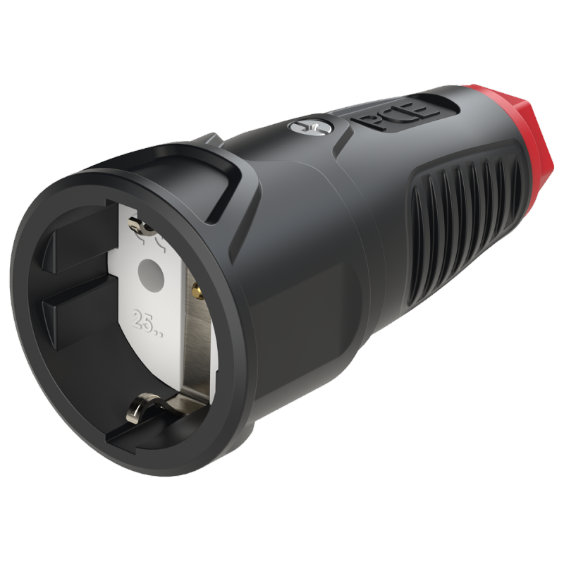 Gniazdo przenośne gumowe 16A 2P+Z 230V SCHUKO VDE IP20 TAURUS2 2510-sr