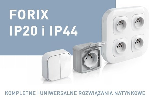 FORIX Przycisk jednobiegunowy biały 782405