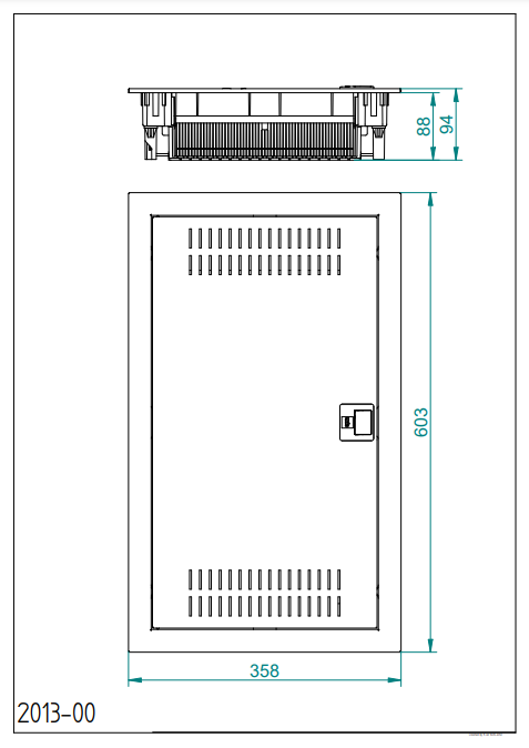 Rozdzielnica modułowa MSF RN 3x12 natynkowa multimedialna IK05 IP30 biała 2013-11