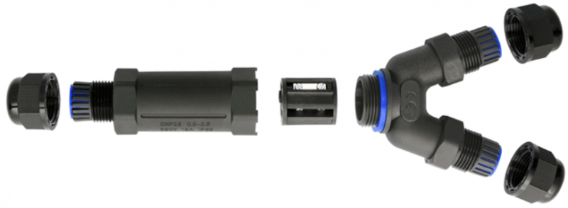 Złączka kablowa hermetyczna 5x2,5mm2 16A 250V IP68 trójnik SPNTY 325 39.526
