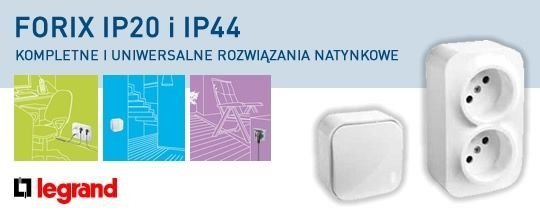 FORIX Łącznik jednobiegunowy biały 782360