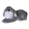 Figurka ogrodowa królik leżący szary