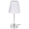 Lampa nocna stołowa metal 29,5 cm biała