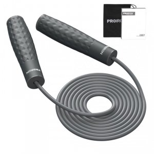 PROIRON Weighted skipping rope 300 cm, Grey, PVC