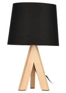 Lampka stojąca trójnóg czarna 29 cm